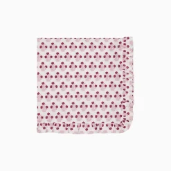 Hot Trudie Abigail Pink Ruffled Dinner Napkin - Set of 4