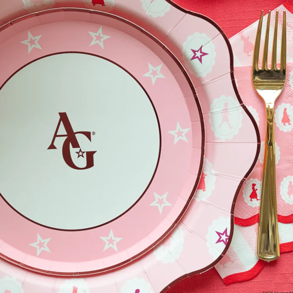 Hot Bonjour Fete American Girl® X Pink Logo Small Plates