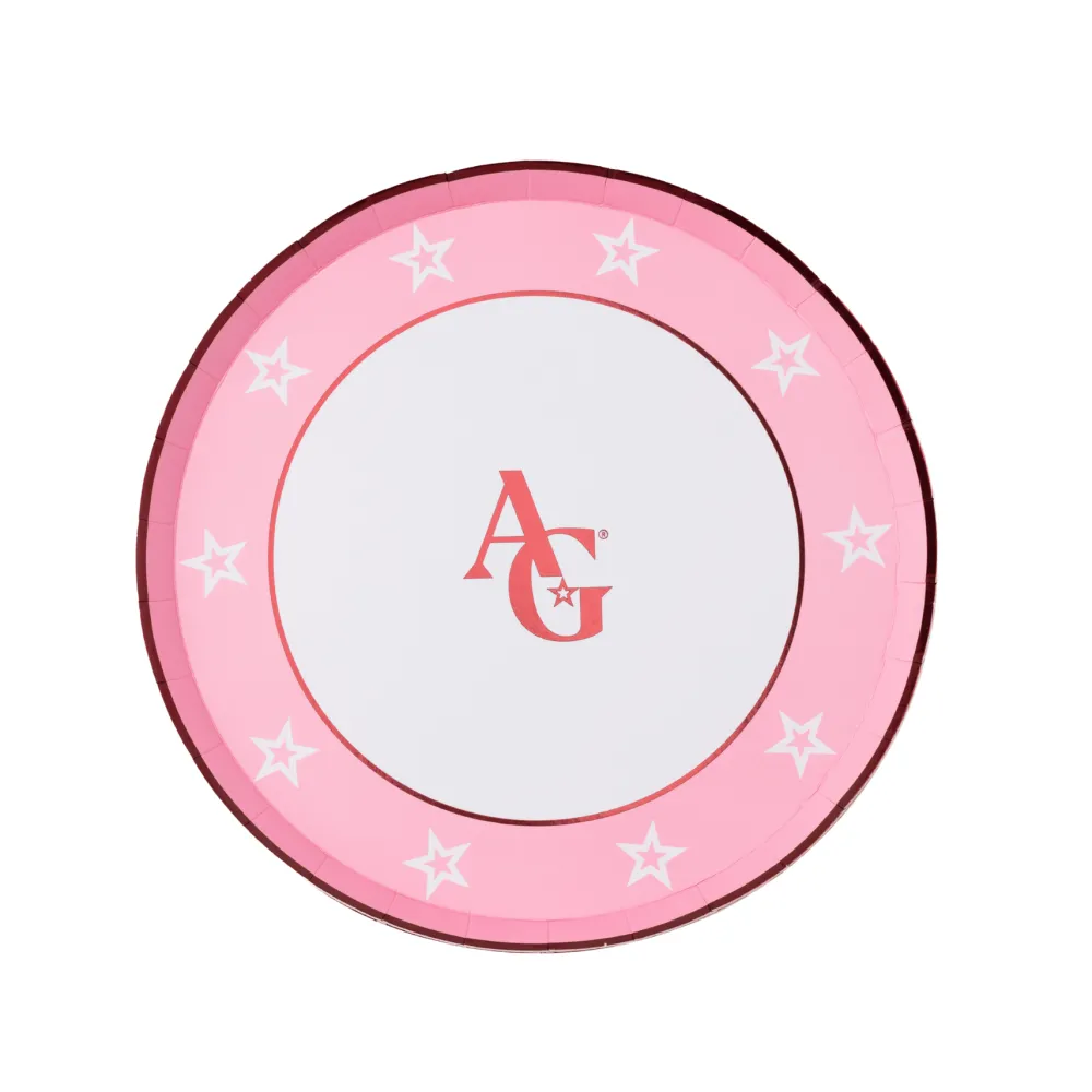 Hot Bonjour Fete American Girl® X Pink Logo Small Plates
