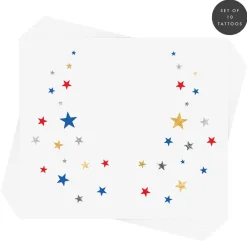 Hot Flash Tattoos American Starry Eye Temporary Tattoos