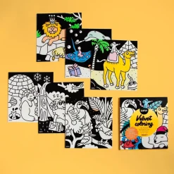 OMY U.S. Animal Velvet Coloring Set