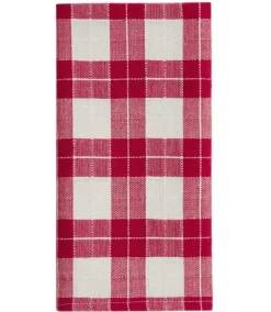 Heather Taylor Home Annabelle Plaid Red Napkins