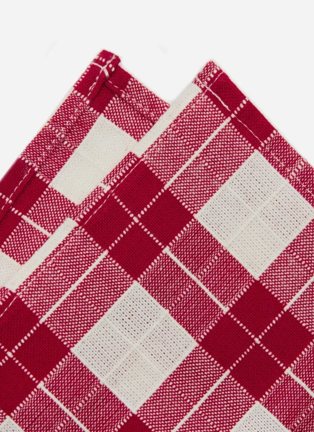 Heather Taylor Home Annabelle Plaid Red Napkins