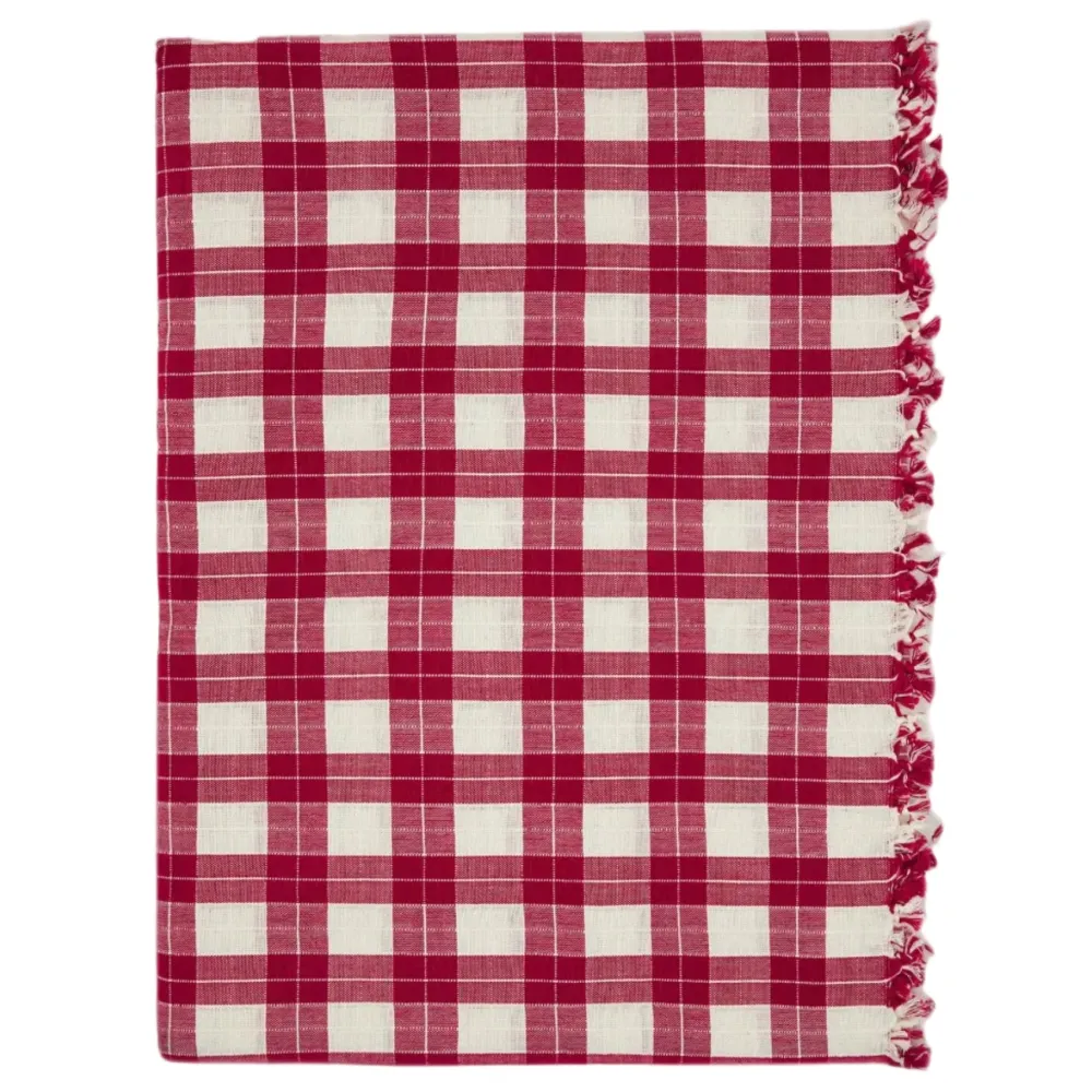 Online Heather Taylor Home Annabelle Plaid Red Tablecloth