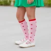 Clearance Little Stocking Co. Apple Scalloped Knee High Socks