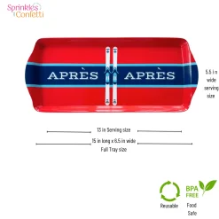 Best Sprinkles & Confetti Party Supplies Apres Ski Serving Tray