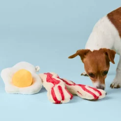 Online The Foggy Dog Bacon and Egg Interactive Snuffle Dog Toy