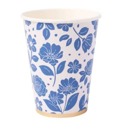 Online Bonjour Fete Belle Blue Elegant Floral Cups