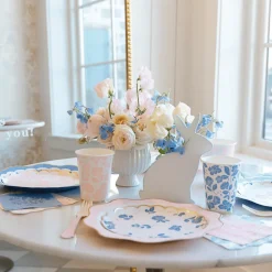 Online Bonjour Fete Belle Blue Elegant Floral Cups
