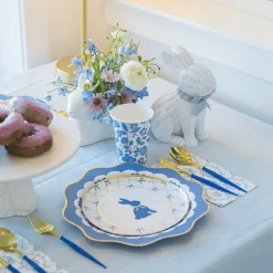 Online Bonjour Fete Belle Blue Elegant Floral Cups