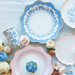 Online Bonjour Fete Belle Blue Elegant Floral Cups