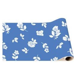 Sale Bonjour Fete Belle Blue Elegant Floral Table Runner