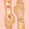 Online xo, Fetti Berry Sweet Temporary Tattoos