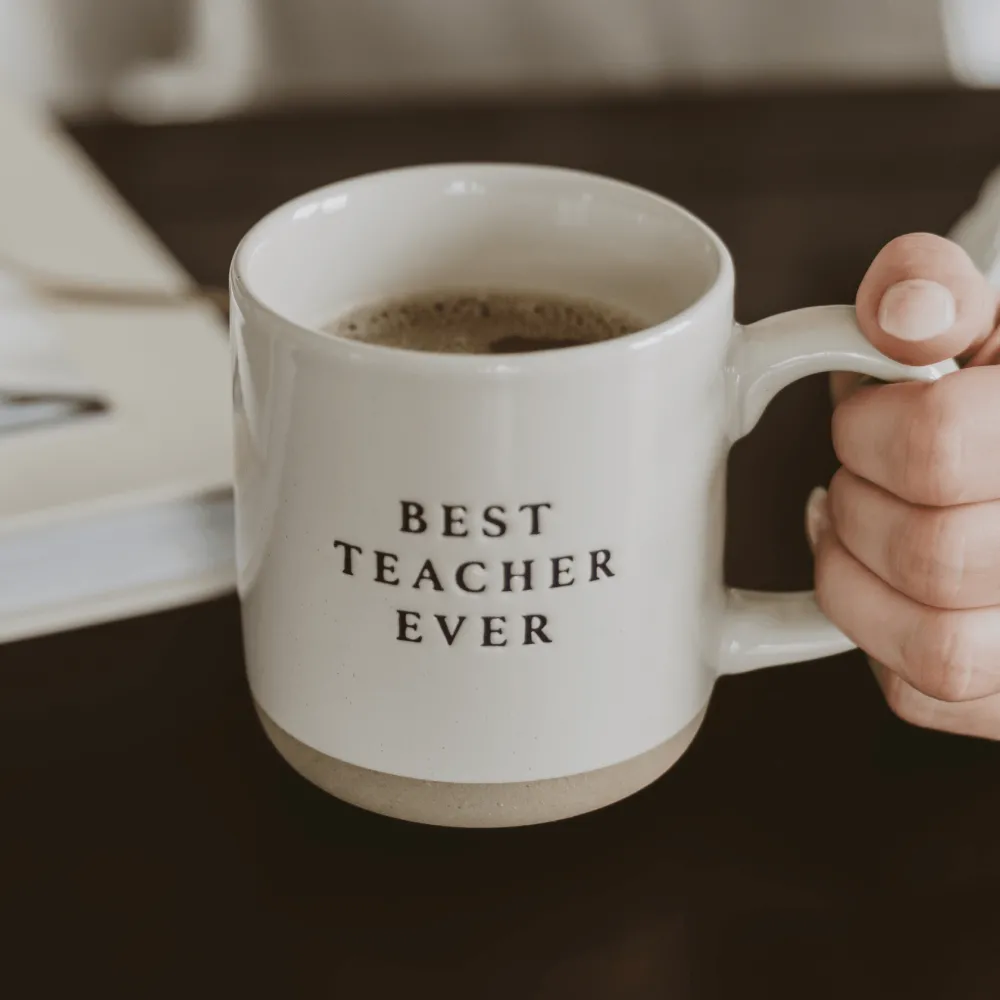 Outlet Sweet Water Decor Best Teacher Ever Stoneware Coffee Mug