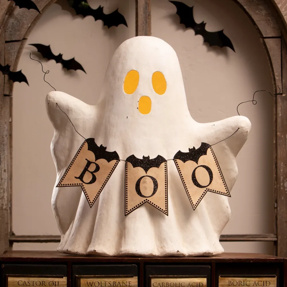 New Bethany Lowe Designs, Inc. Bethany Lowe Ghost with Boo Garland