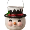 Bethany Lowe Designs, Inc. Bethany Lowe Holly Hat Snowman, Large