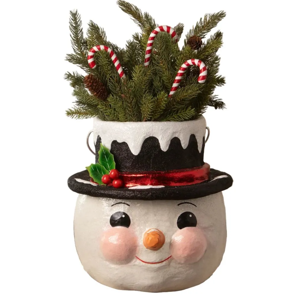 Bethany Lowe Designs, Inc. Bethany Lowe Holly Hat Snowman, Large