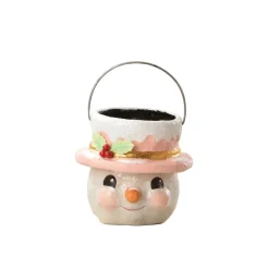 Best Bethany Lowe Designs, Inc. Bethany Lowe Pastel Holly Hat Snowman, Small