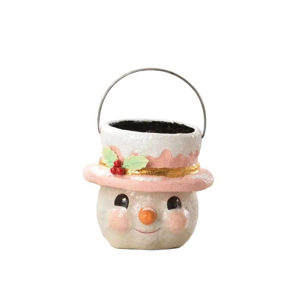 Best Bethany Lowe Designs, Inc. Bethany Lowe Pastel Holly Hat Snowman, Small