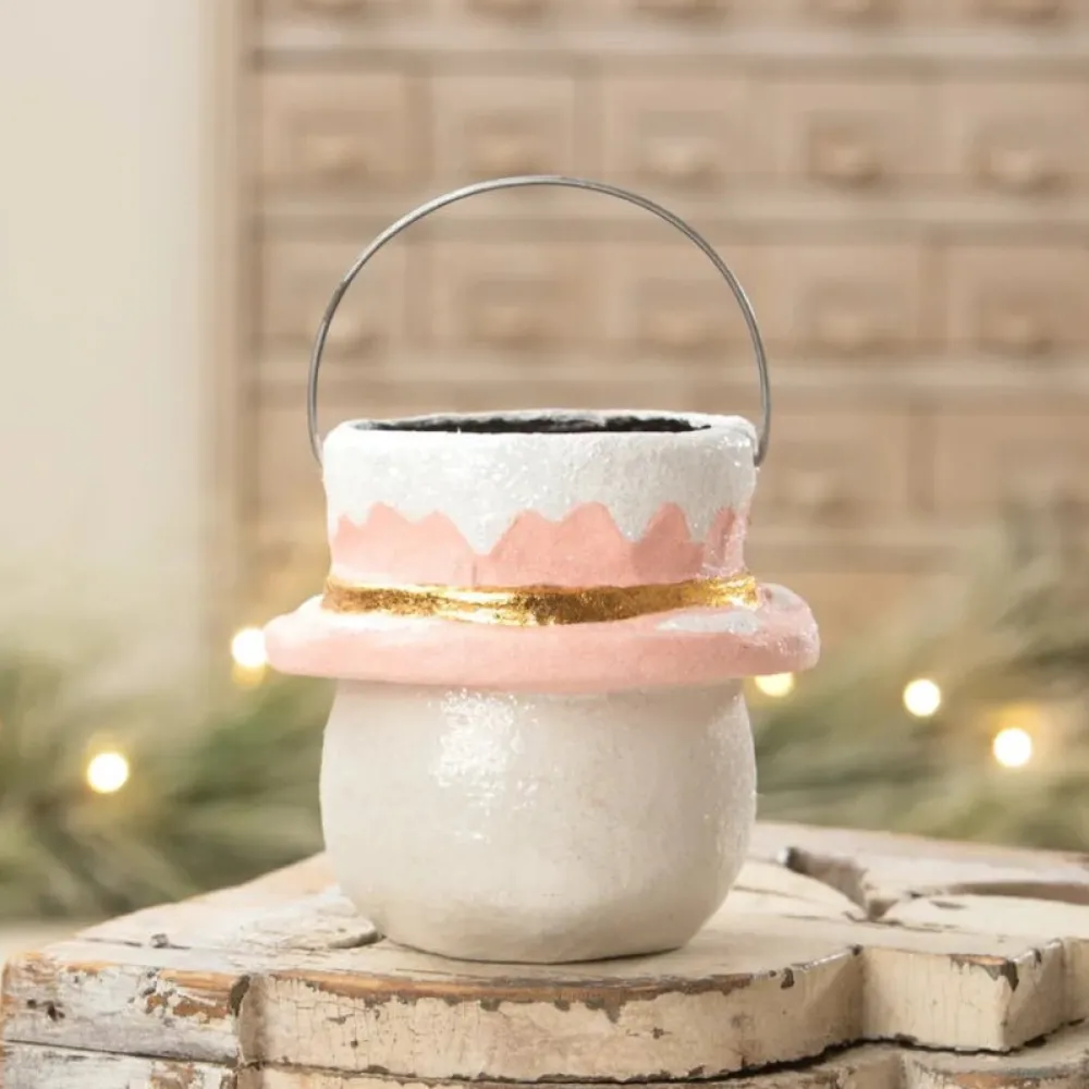 Best Bethany Lowe Designs, Inc. Bethany Lowe Pastel Holly Hat Snowman, Small