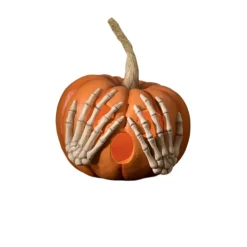 Clearance Bethany Lowe Designs, Inc. Bethany Lowe Peek-A-Boo Pumpkin Orange