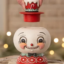 Sale Bethany Lowe Designs, Inc. Bethany Lowe Peppermint Snow Beau Container