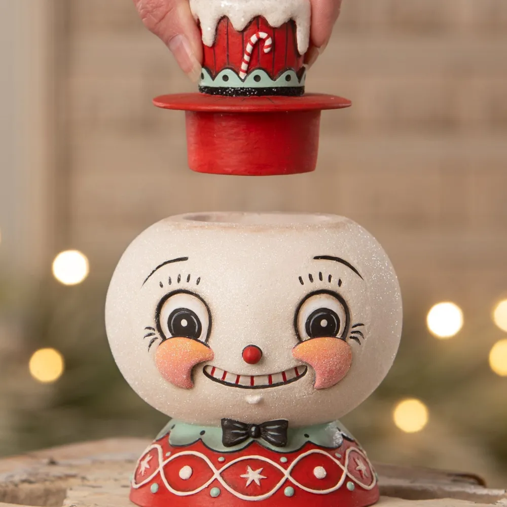Sale Bethany Lowe Designs, Inc. Bethany Lowe Peppermint Snow Beau Container