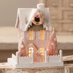 New Bethany Lowe Designs, Inc. Bethany Lowe Pretty in Pink Cottage