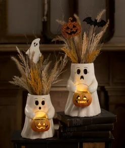Hot Bethany Lowe Designs, Inc. Bethany Lowe Sweet Boo with Pumpkin Bucket Paper Mache