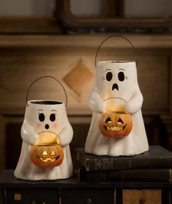 Hot Bethany Lowe Designs, Inc. Bethany Lowe Sweet Boo with Pumpkin Bucket Paper Mache
