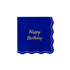 Discount Bonjour Fete Betty Crocker™ X Blue Happy Birthday Cocktail Napkins