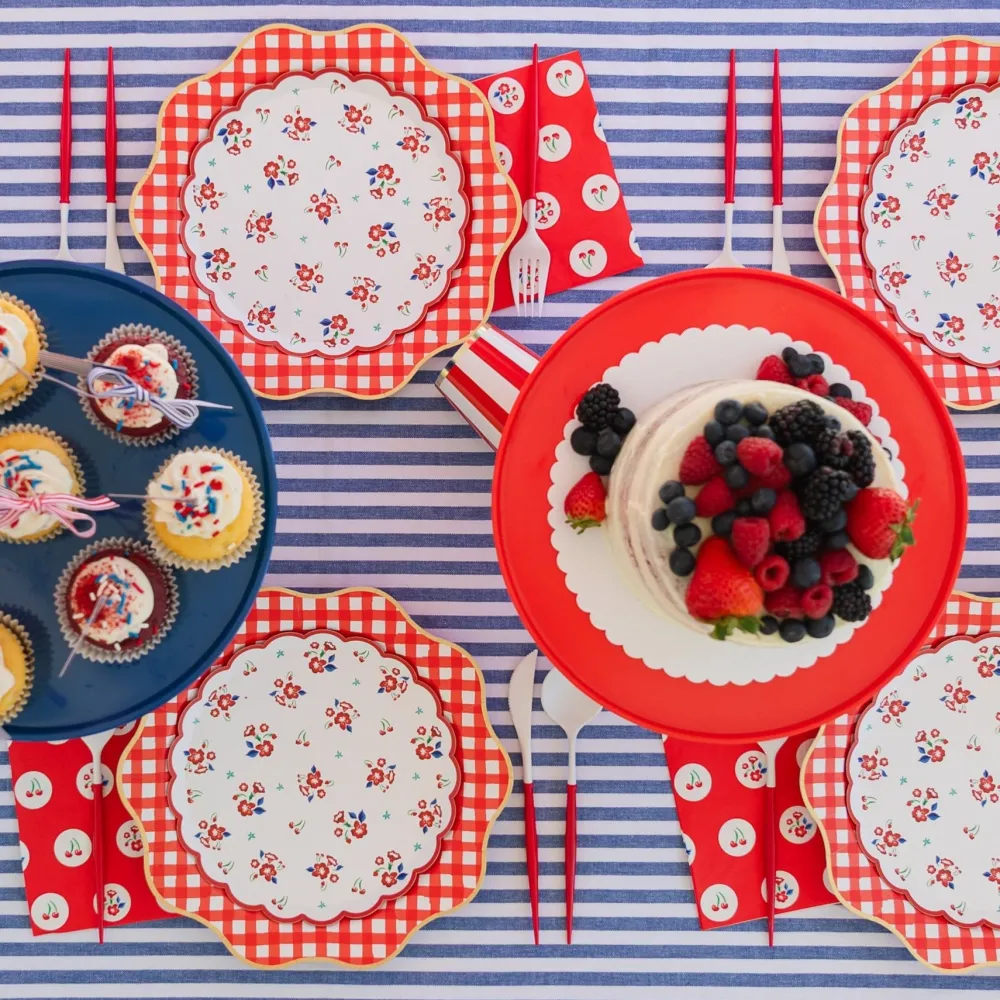 Hot Bonjour Fete Betty Crocker™ X Red Polka Dot Large Napkins