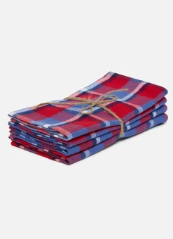 Discount Heather Taylor Home Betty Plaid Red Napkins