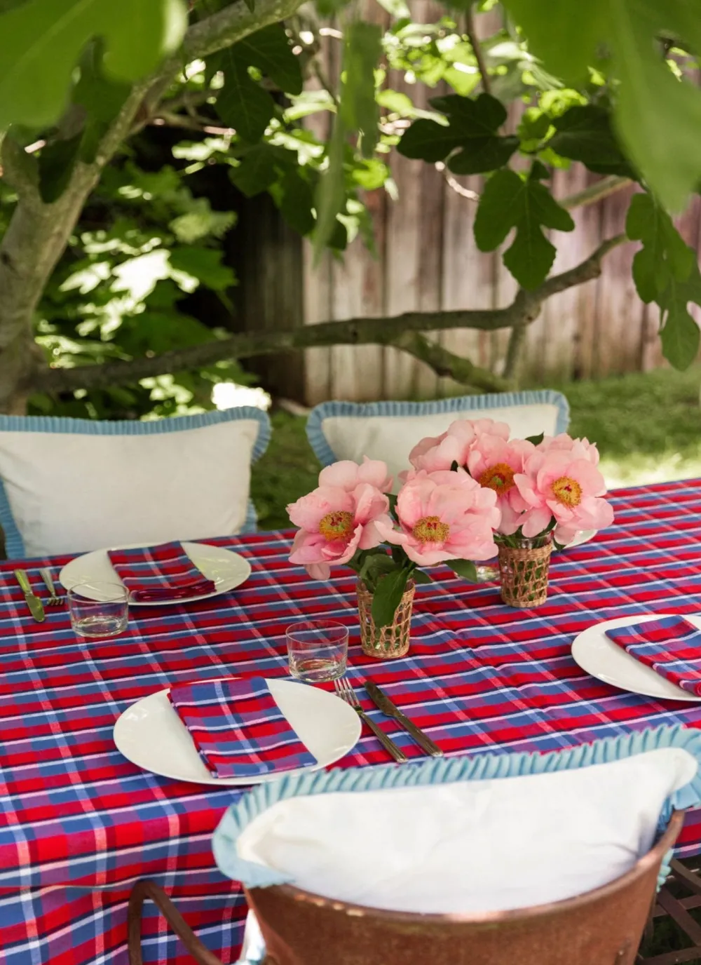 Discount Heather Taylor Home Betty Plaid Red Napkins