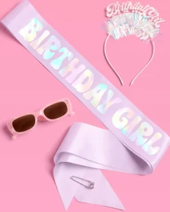 Clearance xo, Fetti Birthday Girl Bundle - Headband, Sash, and Sunglasses