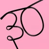 Online xo, Fetti 30 Birthday Reusable Straw