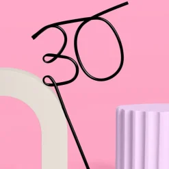 Online xo, Fetti 30 Birthday Reusable Straw