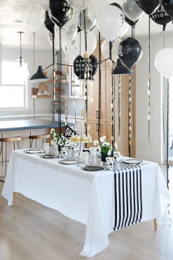 Clearance Bonjour Fete Black and White Streamers