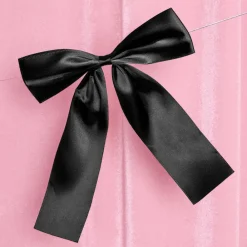 Online xo, Fetti Black Bow Happy Birthday Banner