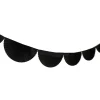 Best Devra Party Black Bunting Fan Garland