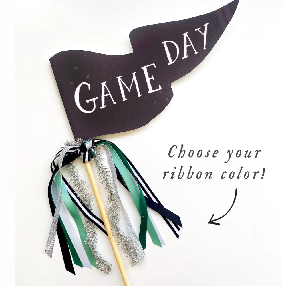 Discount Cami Monet Black Game Day Party Pennant