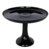 Estelle Colored Glass Black Glass Cake Stand