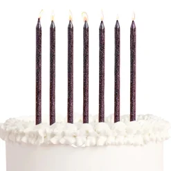 Best xo, Fetti Black Glitter Birthday Candles