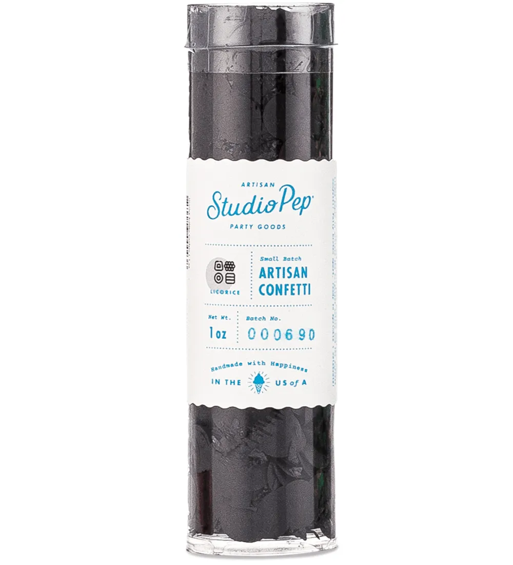 Best Studio Pep Black Licorice Artisan Confetti