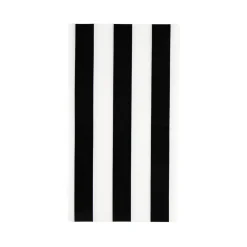 Hot Bonjour Fete Black Noir Cabana Stripe Guest Towels
