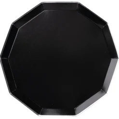 Hot Bonjour Fete Black Noir Premium Dinner Plates