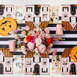 Best Bonjour Fete Black Noir Signature Cabana Stripe Table Runner