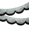 xo, Fetti Black & Silver Scallop Fringe Banner