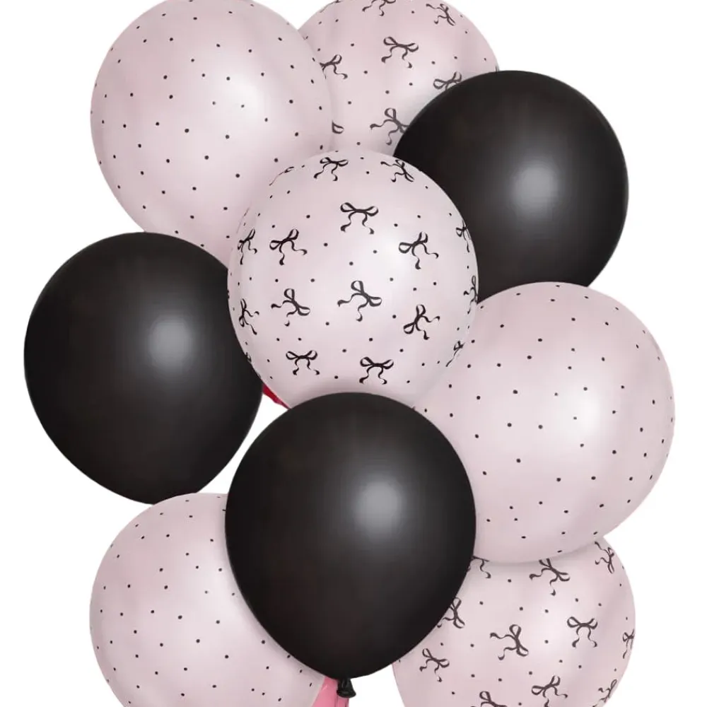 Discount xo, Fetti Black & White Bow Balloon Set