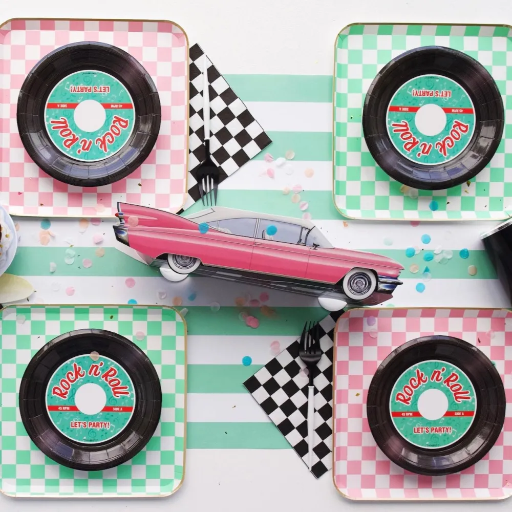 Outlet Bonjour Fete Black & White Signature Checker Large Napkins